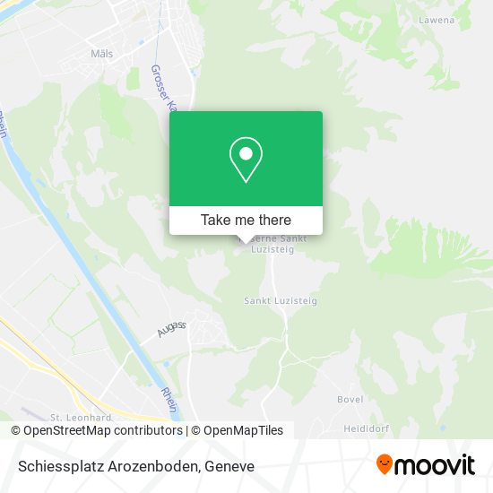 Schiessplatz Arozenboden map