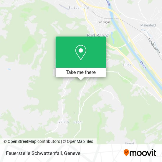 Feuerstelle Schwattenfall map