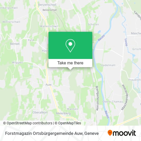 Forstmagazin Ortsbürgergemeinde Auw map