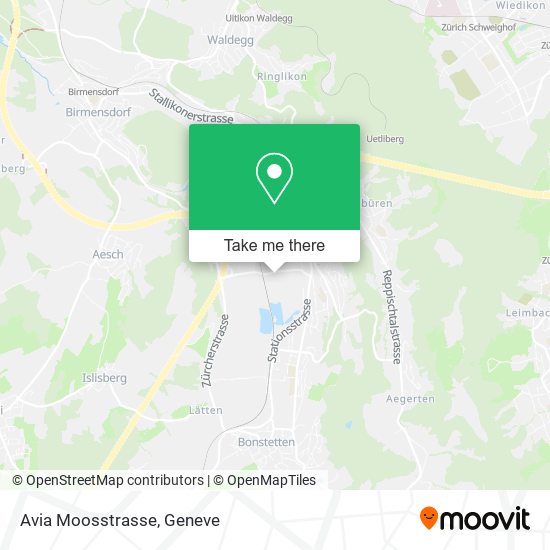 Avia Moosstrasse map