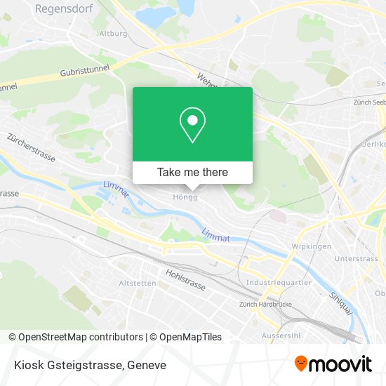 Kiosk Gsteigstrasse map