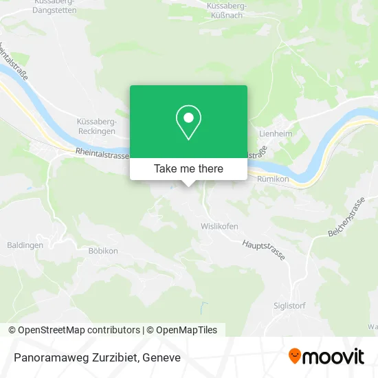 Panoramaweg Zurzibiet map