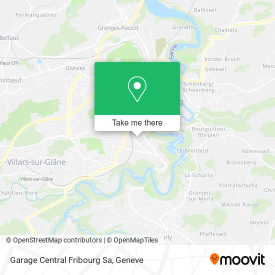 Garage Central Fribourg Sa map