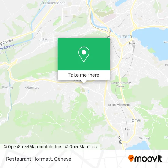 Restaurant Hofmatt map