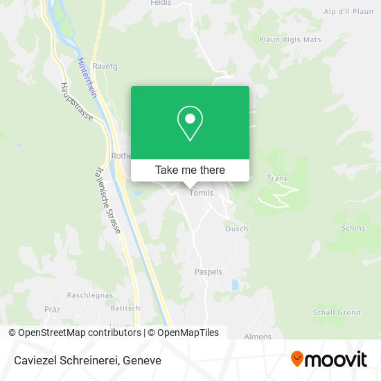Caviezel Schreinerei map