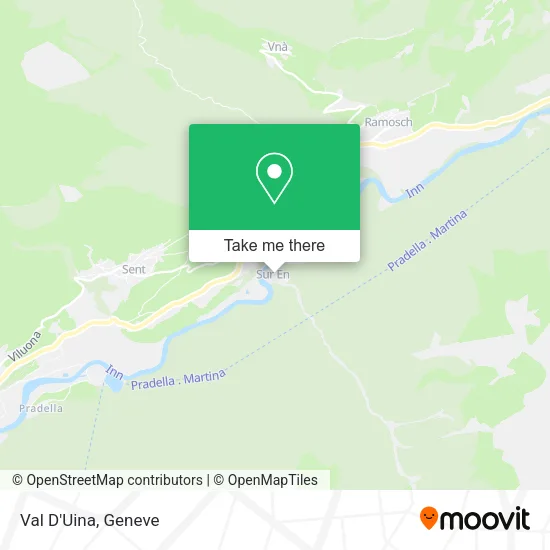 Val D'Uina map