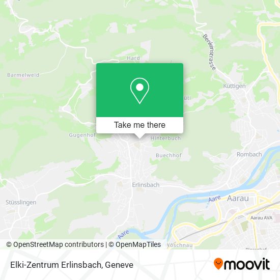 Elki-Zentrum Erlinsbach map