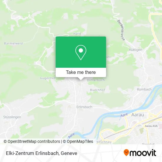 Elki-Zentrum Erlinsbach map