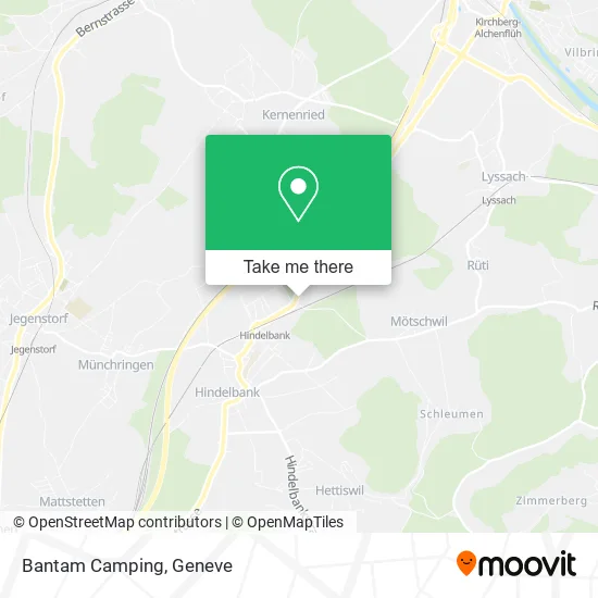 Bantam Camping map