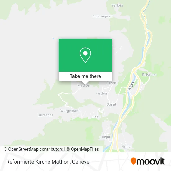 Reformierte Kirche Mathon map