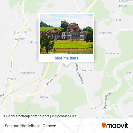 Schloss Hindelbank map