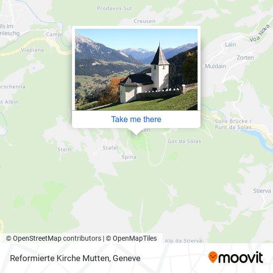 Reformierte Kirche Mutten map