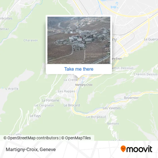 Martigny-Croix map