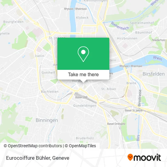 Eurocoiffure Bühler map