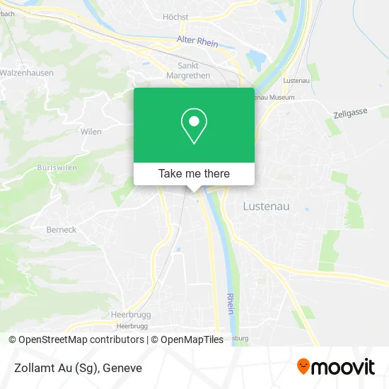 Zollamt Au (Sg) map