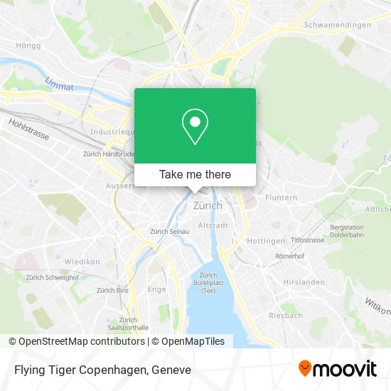 Flying Tiger Copenhagen map