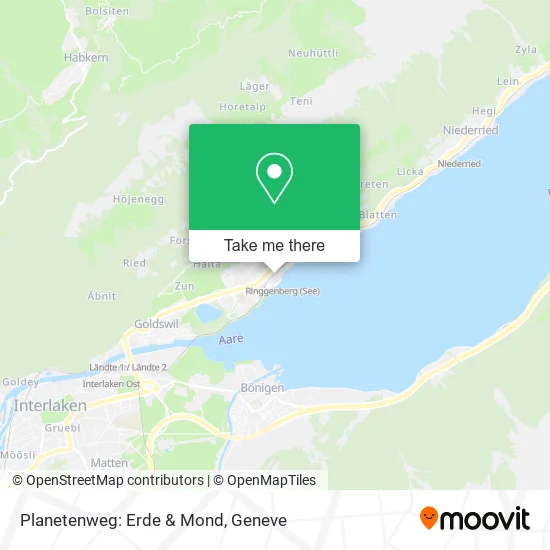 Planetenweg: Erde & Mond map