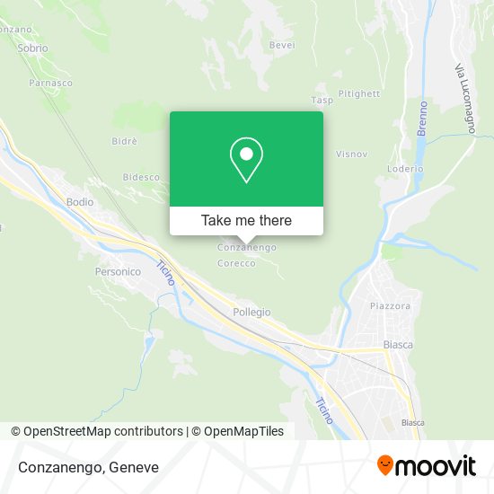 Conzanengo map