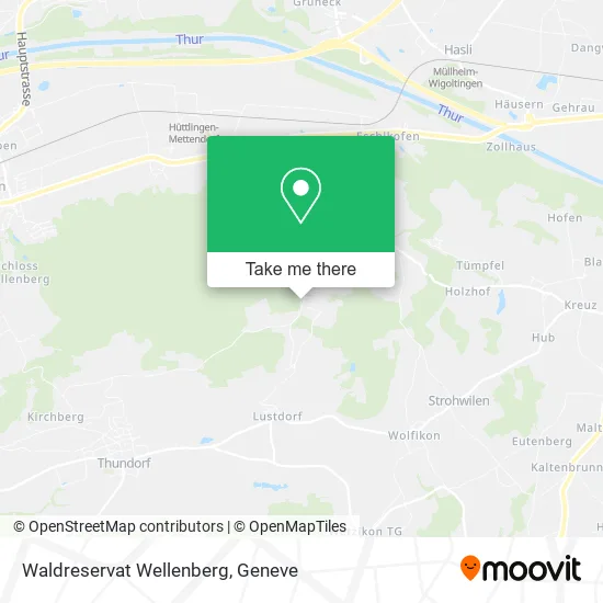 Waldreservat Wellenberg map