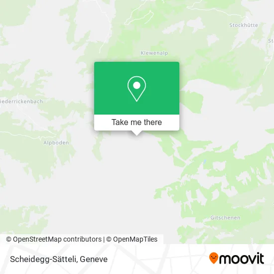 Scheidegg-Sätteli map