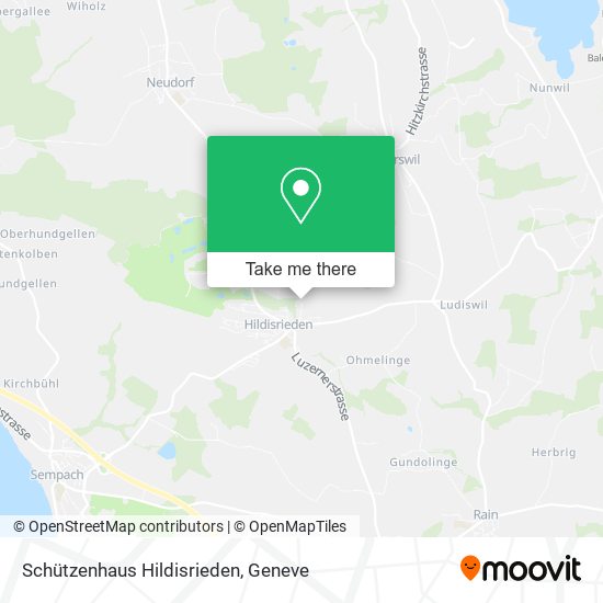 Schützenhaus Hildisrieden map