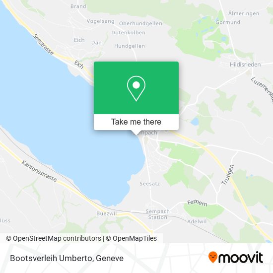 Bootsverleih Umberto map