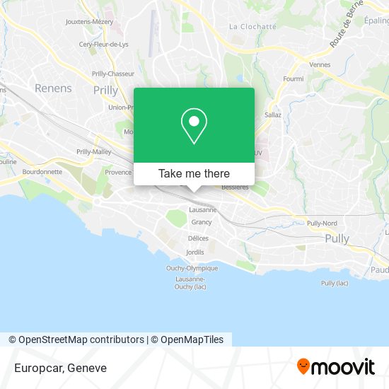 Europcar map