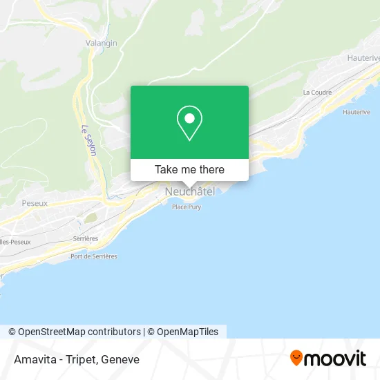 Amavita - Tripet map