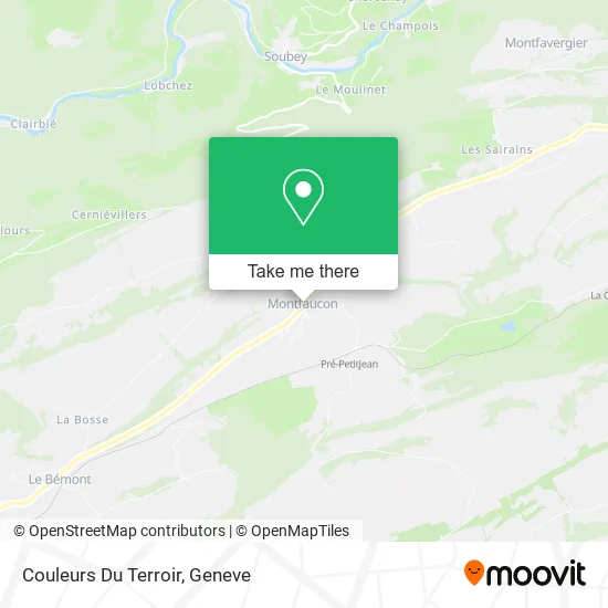 Couleurs Du Terroir map