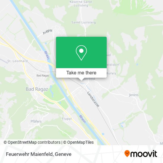 Feuerwehr Maienfeld map