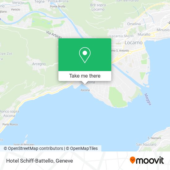 Hotel Schiff-Battello map