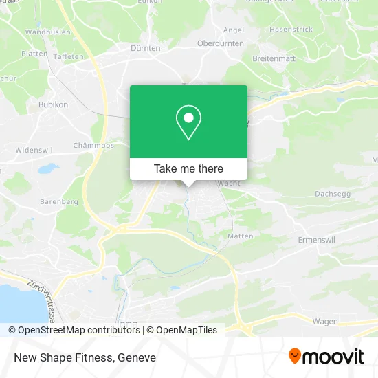 New Shape Fitness map