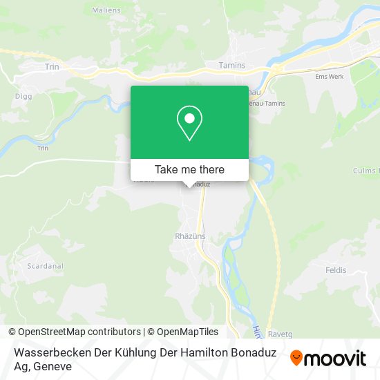 Wasserbecken Der Kühlung Der Hamilton Bonaduz Ag map