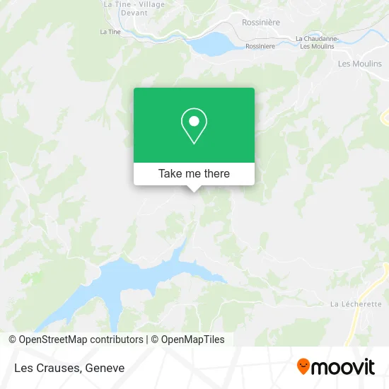 Les Crauses map