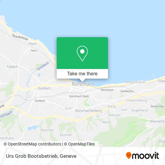 Urs Grob Bootsbetrieb map