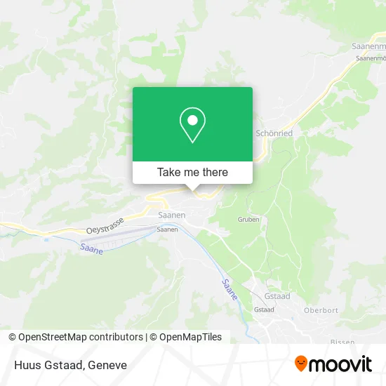 Huus Gstaad map