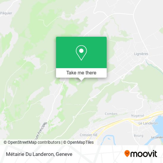 Métairie Du Landeron map