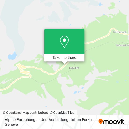 Alpine Forschungs - Und Ausbildungstation Furka map