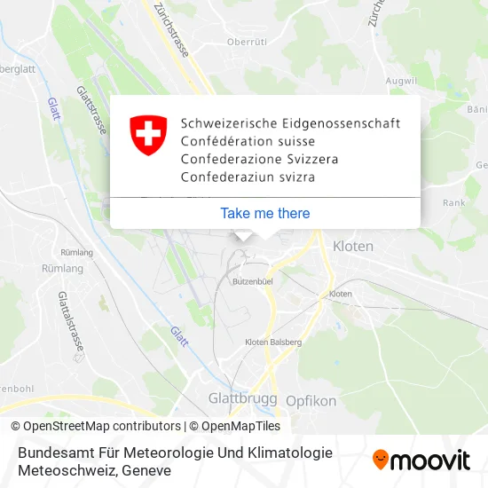 Bundesamt Für Meteorologie Und Klimatologie Meteoschweiz map