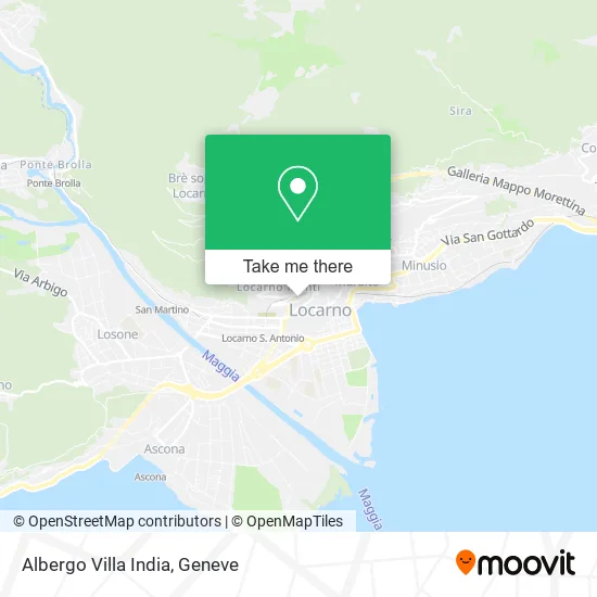 Albergo Villa India map