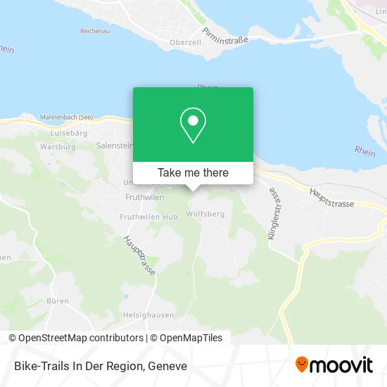 Bike-Trails In Der Region map
