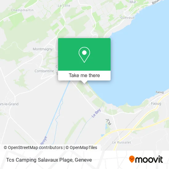 Tcs Camping Salavaux Plage map