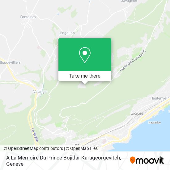 A La Mémoire Du Prince Bojidar Karageorgevitch map