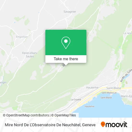 Mire Nord De L'Observatoire De Neuchâtel map
