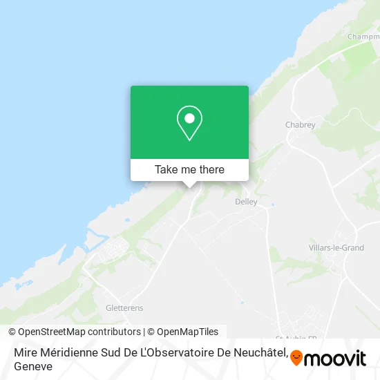 Mire Méridienne Sud De L'Observatoire De Neuchâtel map