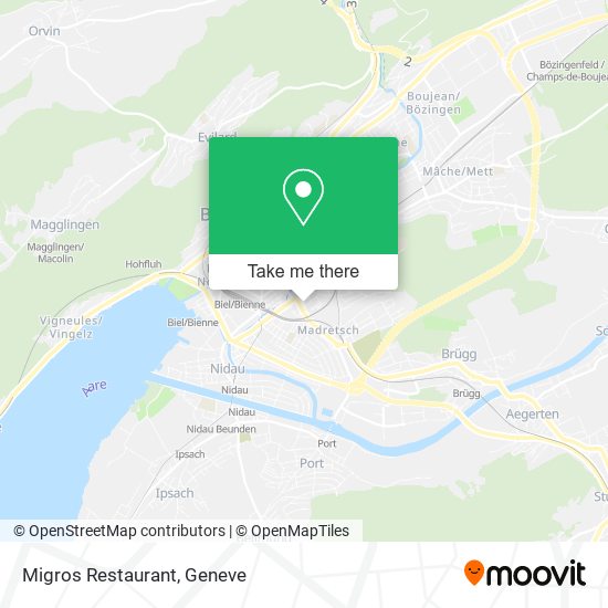 Migros Restaurant plan