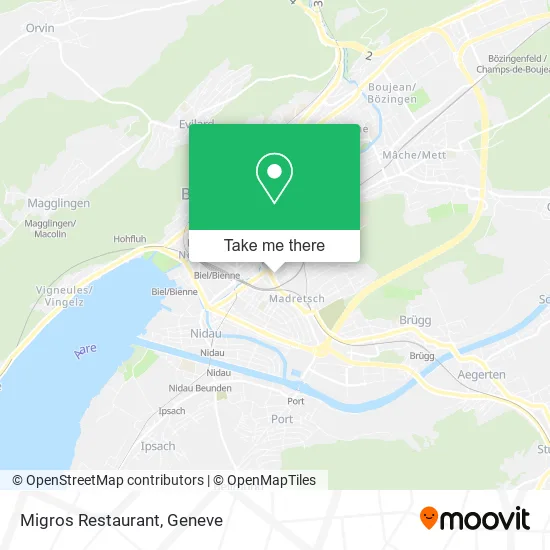 Migros Restaurant map