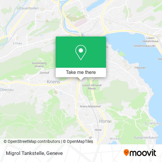 Migrol Tankstelle map