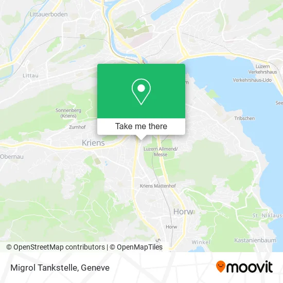 Migrol Tankstelle map