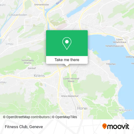 Fitness Club map